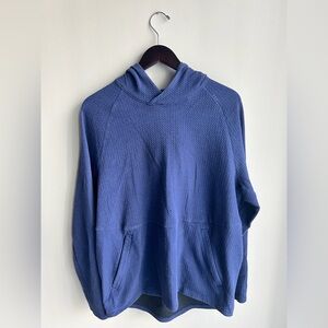 Lululemon Blue Textured Double-Knit Cotton Hoodie